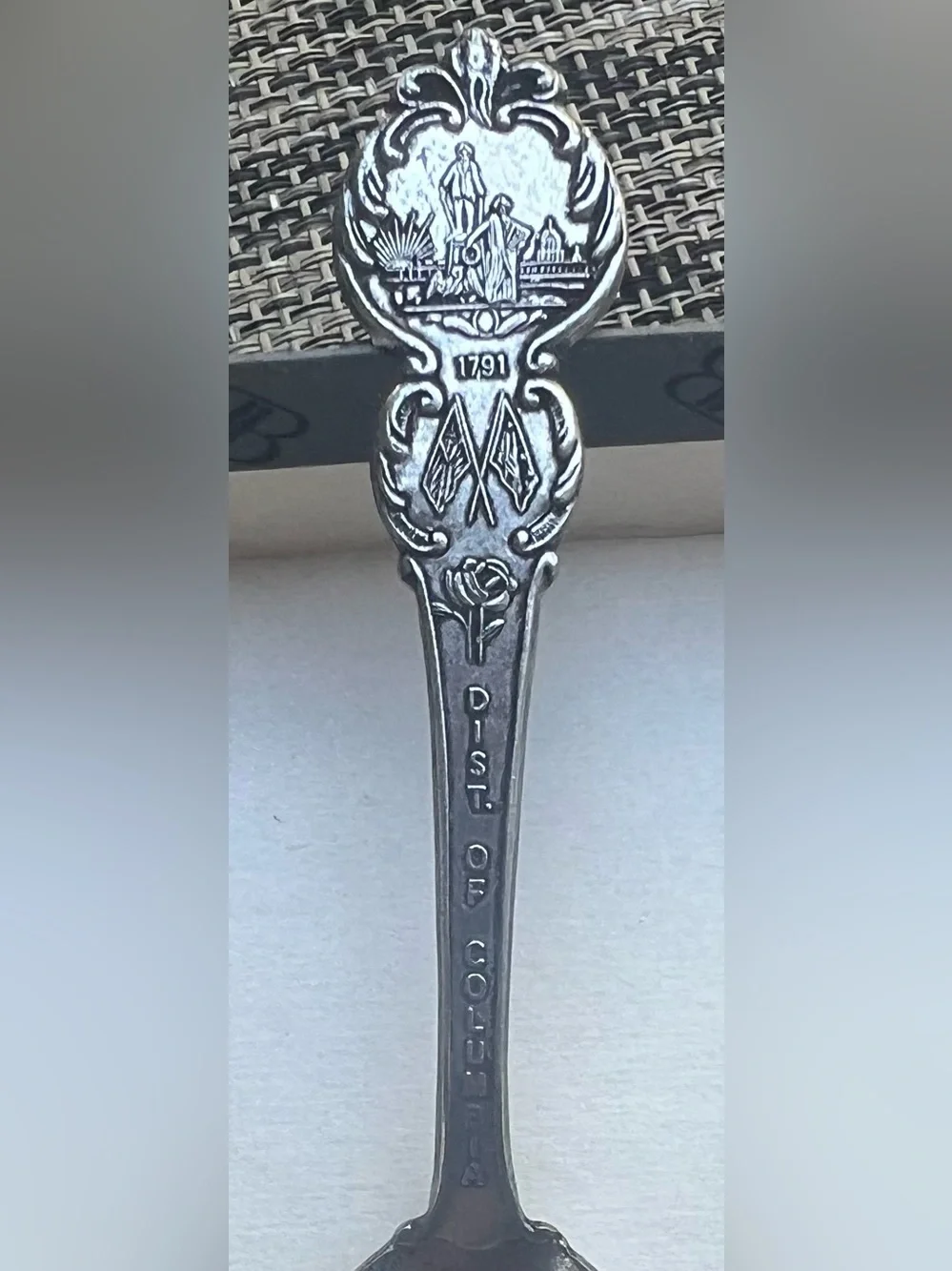 Vintage Souvenir Spoon Lot of 3 Delaware New York & Washington DC US Collectible